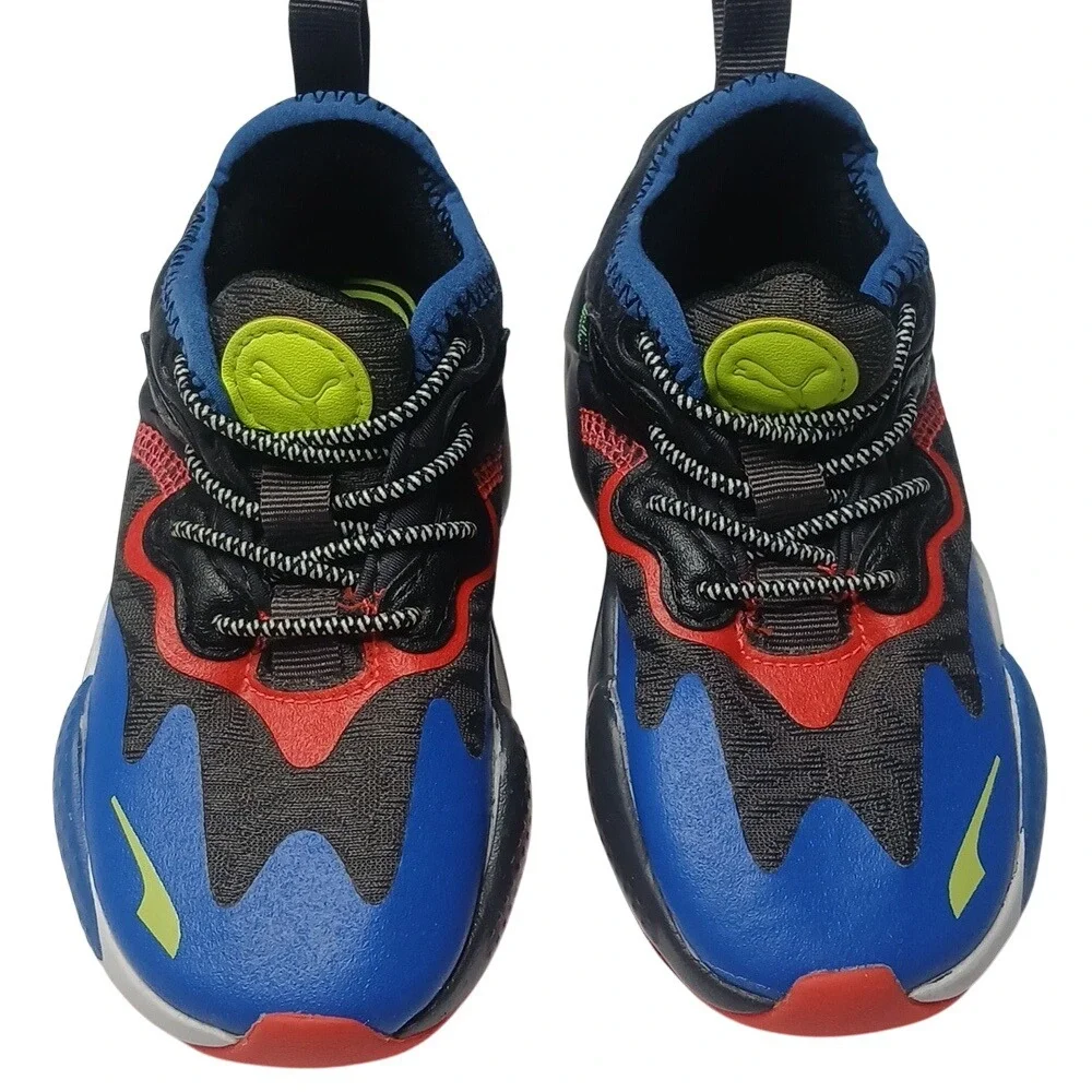 Puma RS-Z Sneakers Kids 8C Blue Black Red‎ Chunky Running Shoes 375868-02